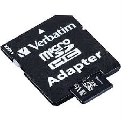 VERBATIM PREMIUM MICRO SDHC CARD16GB 44082 Klasse 10 with adapter